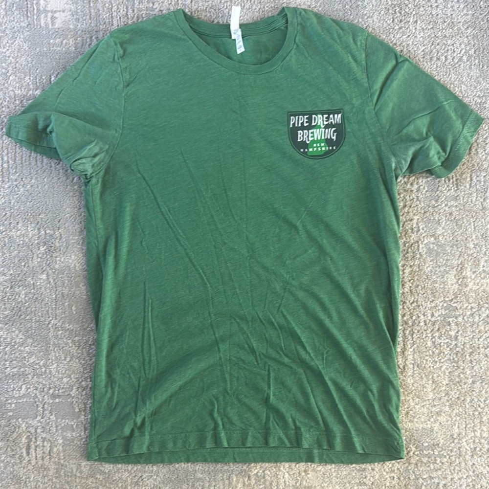 Green Short Sleeve Tee with Crew Neck